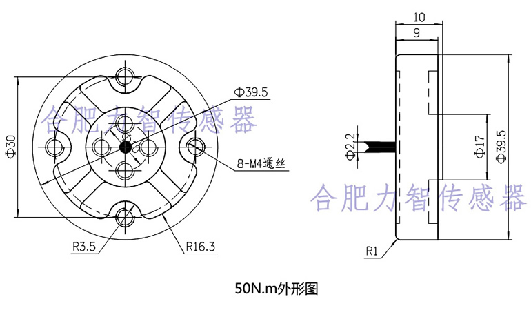 LZ-NJY40盘式静态扭矩传感器