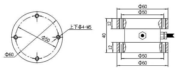 LZ-EW60二维力压扭传感器(图1)
