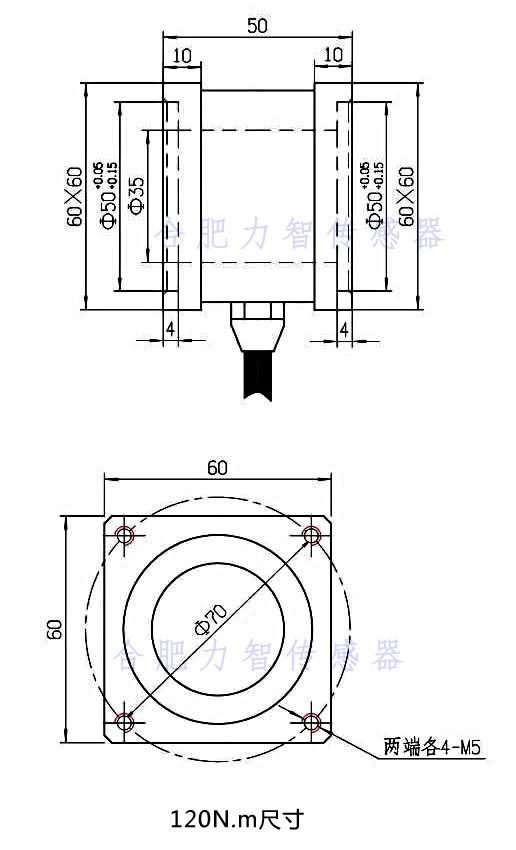 LZ-NJ60平面静态扭矩传感器(图1)